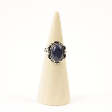 Ring, Silber, Mt. 54/17¼, Lapislazuli -6