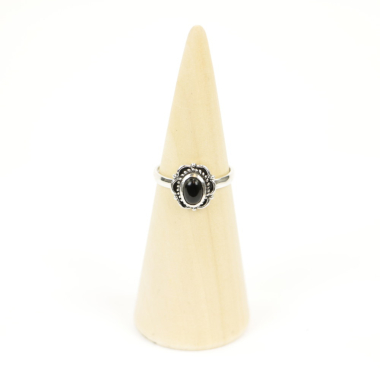 Ring, Silber, Mt. 57/18¼, schwarzer Onyx-6