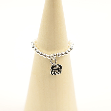 Ring, Stretch, Silber, Mt.6/52 Rose