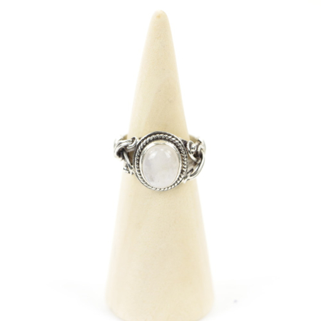 Ring, Silber, Mt. 57/18, Mondstein -2