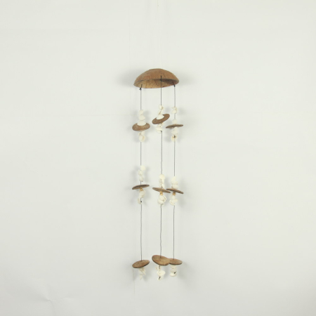 Mobiel kokosnoot/schelp discs