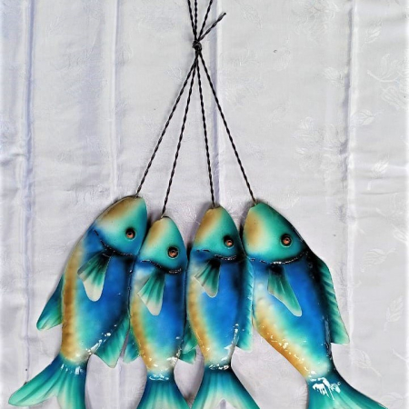 Wanddeco 'bundel vis 4' 62 x 45 cm 'Ocean'