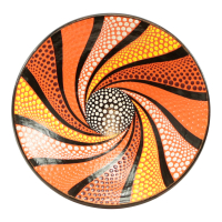 Schüssel Spirale/Punkte orange S