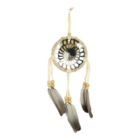 Dromenvanger gehaakt/veren zwart