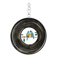 Ornament metaal ringen vogels