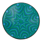 Schaal terracotta ster pauw kleuren S