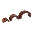 Teelichthalter Holz Tauchlack Set 3