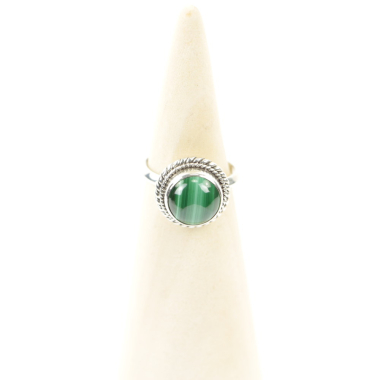 Ring, Silber, Mt. 54/17, Malachit