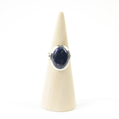 Ring, Silber, Mt. 54/17¼, Lapislazuli -4