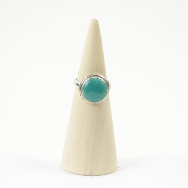 Ring zilver Mt. 9/60 Turquoise RAJ2_R
