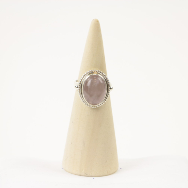 Ring, Silber, Mt. 54/17½, Rosenquarz