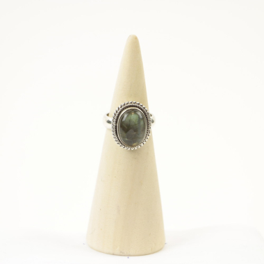 Ring, Silber, Mt. 57/18¼, Labradorit -5