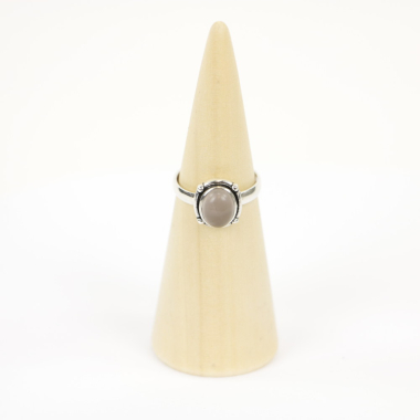 Ring, Silber, Mt. 57/18¼, Rosenquarz-9