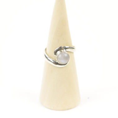 Ring, Silber, Mt. 57/18¼, Mondstein_M20