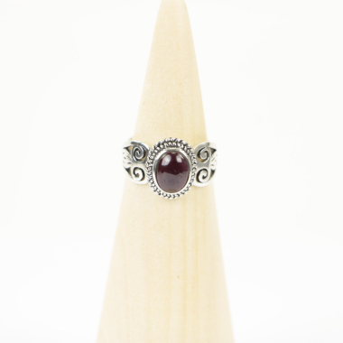 Ring, Silber, Mt. 52/16½, Granat_HR113