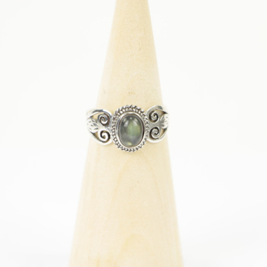 Ring, Silber, Mt. 59/19, Labradorit_HR113