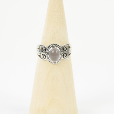 Ring, Silber, Mt. 59/19, Rosenquarz_HR113