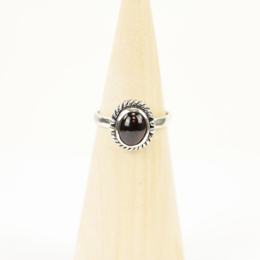 Ring, Silber, Mt. 57/18¼, Granat_ HR44