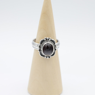 Ring, Silber, Mt. 57/18¼, Granat_HR53