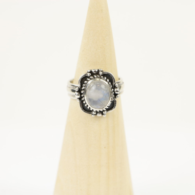 Ring, Silber, Mt. 57/18¼, Mondstein_HR53