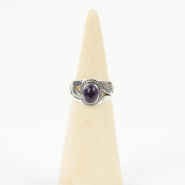 Ring zilver Mt. 7/55 Amethist HAS49