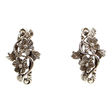 Oorsteker zilver RB050 Bloem