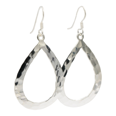 Oorhanger Druppel zilver RB013