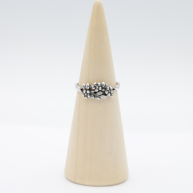 Ring zilver Mt. 6/52 Bloemen SP31800