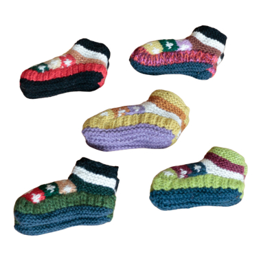 Wollhausschuhe, Kind L, mit Fleece gefüttert, sortiert