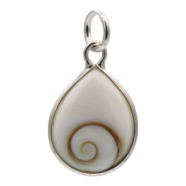 Hanger Shiva Eye schelp, zilver 19mm JWL07E3