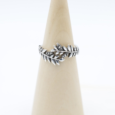 Ring zilver Mt. 8/57 Laurier RB257