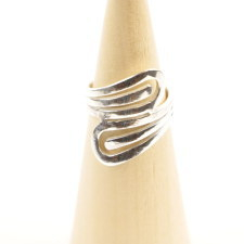 Ring zilver Mt. 9/60 25mm breed SP8705