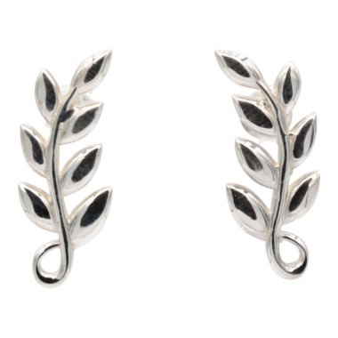 Oorsteker Blad, zilver RB150