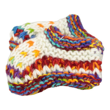 Babyslofjes regenboog, wol