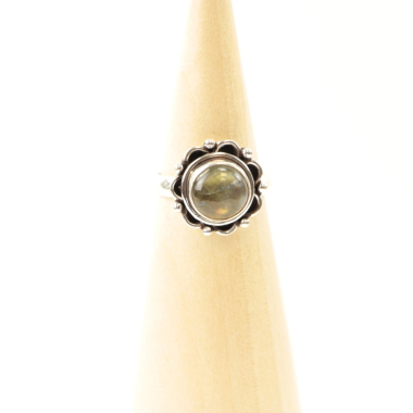 Ring Silber Mt. 7/55 Labradorit MN16