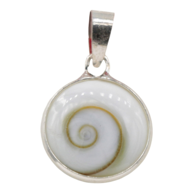 Hanger zilver Shiva Eye schelp ? 11mm, SPN2500