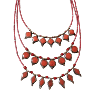 Ketting Nepal Koraal assorti
