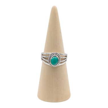 Ring zilver Mt. 11/65 Turquoise HAS127