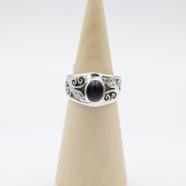 Ring zilver Mt. 8/57 Amethist HAS08