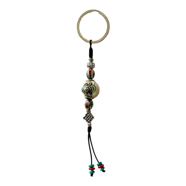 Tibetaanse Sleutelhanger, wit