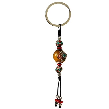Tibetaanse Sleutelhanger, oranje