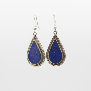 Oorbellen Nepal Druppel Lapis Lazulli
