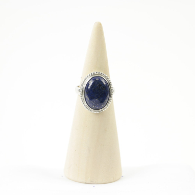 Ring zilver Mt. 11/65 Lapis Lazulli RAJ2