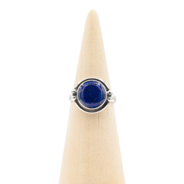 Ring zilver Mt. 8/57 Lapis Lazulli RAJ16