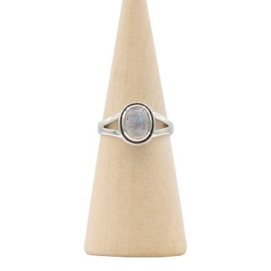 Ring zilver Mt. 10/62 Maansteen HAS60
