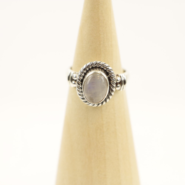 Ring Silber Mt. 6/52 Mondstein MN07
