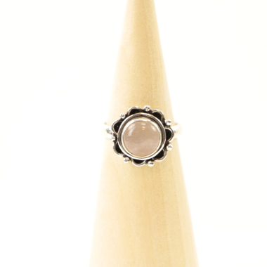 Ring Silber Mt. 7/55 Rosenquarz MN16
