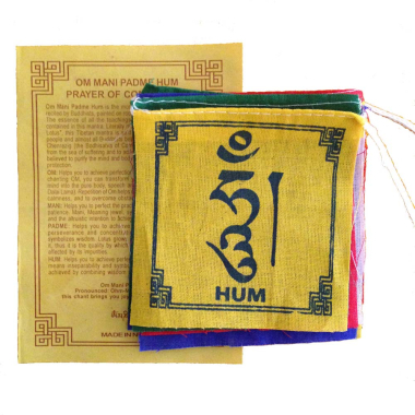 Gebedsvlaggen OMPH, 10 vlaggen op 1 koord