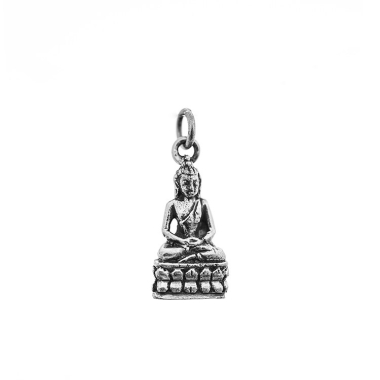 Geboortedag Boeddha hanger/bedel, Donderdag, zilver