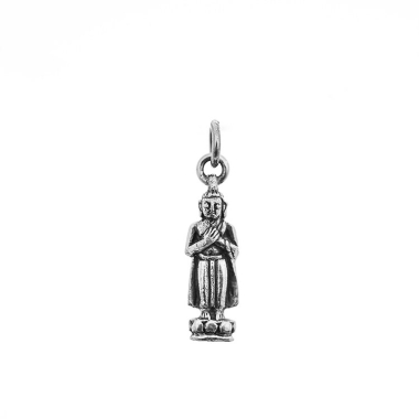 Geboortedag Boeddha hanger/bedel Vrijdag, zilver